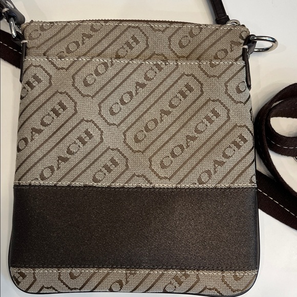 NWOT Coach Tan and Brown crossbody bag - Picture 7 of 13